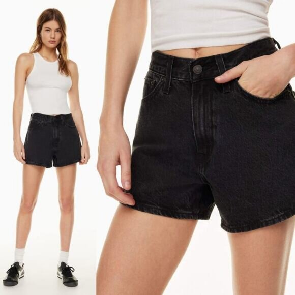 LEVI'S Aritizia 80's Mom High Rise Denim Shorts Size 25 Not To Interrupt - Picture 1 of 9
